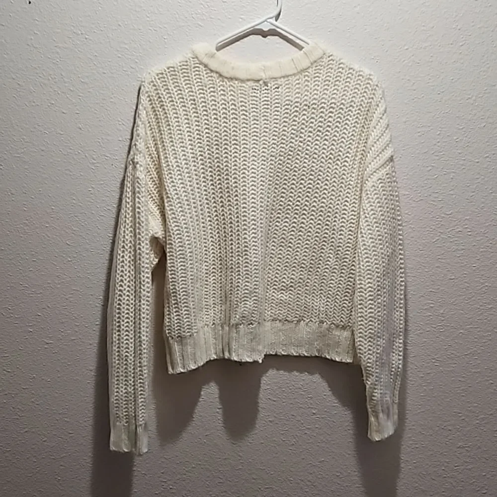 American eagle ivory sweater, small